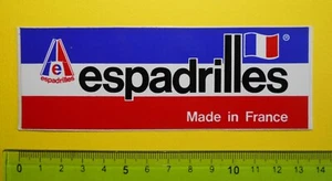 ADESIVO VINTAGE STICKER AUTOCOLLANT AUFKLEBER OLD SCHOOL ESPADRILLES FRANCE - Imagen 1 de 1