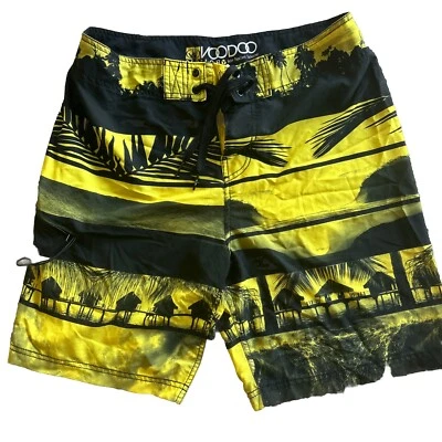 Body Glove Hombre Voodoo Board Shorts/Bañador/Elástico Amarillo/Negro Talla 34 Foto 1 de 4