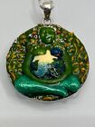 Oberon Zell Gaia Pendant by Peter Stone Sterling Silver 925 Mix Colo (NJL024820)