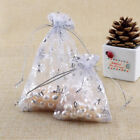20 & 200 Christmas Organza Bags Party Favour Gift Jewellery Pouch Large Small UK