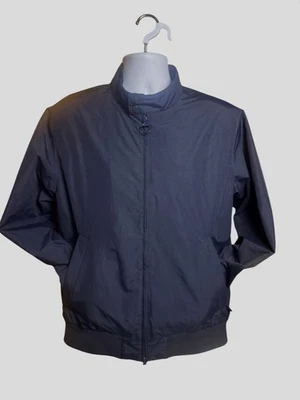 Barbour Men’s Nylon Harrington jacket. Navy Blue. Size L - Image 1 of 4