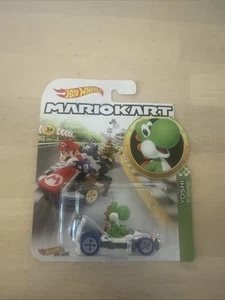 Hot Wheels 2018 Mario Kart Green YOSHI B Dasher Race Car Diecast Nintendo - Picture 1 of 2