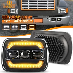 For International Harvester 9900 4700 4800 4900 8100 3800 7x6" 5X7 Led headlight - Picture 1 of 9