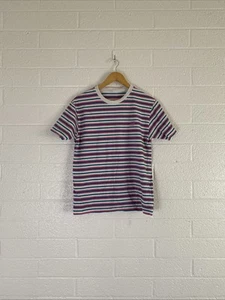 Medium White And Pink Embroidered Odd Future Streetwear T Shirt - Picture 1 of 6