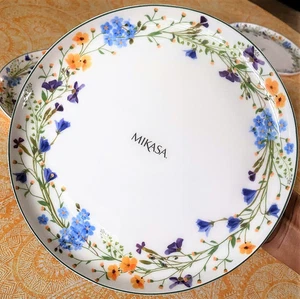 4) Mikasa DINNER Plate Quinn Set x 4 Bone China 11 in New w Tag - Picture 1 of 5