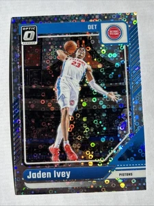 JADEN IVEY 2024-25 DONRUSS OPTIC BASKETBALL SILVER DISCO PRIZM PISTONS - Picture 1 of 2