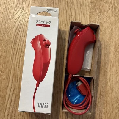 Nintendo Wii Motion Plus Red Remote  Nunchuck (RVL-004) OEM Tested - Image 1 of 4