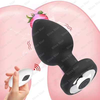 Juguetes Sexuales para Mujeres Empuje Anal Vibrador Masajeador de Próstata Anal Plug Foto 1 de 4