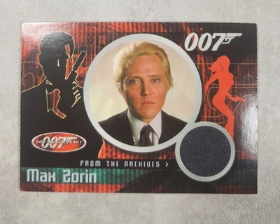 Max Zorin Patch Costume Card Archives 40th Anniversary James Bond 007 - Image 1 of 4