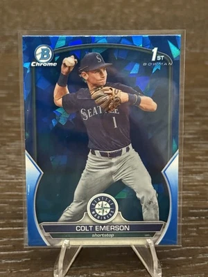 2023 Bowman Chrome Draft Sapphire Edition - Colt Emerson #BDC-42 (RC) - Image 1 of 2