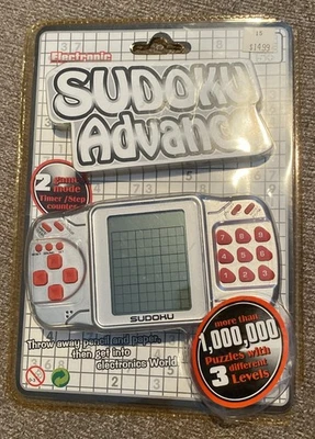 Sudoku Advance Juego Electrónico Portátil 1.000.000 Puzzles 3 Niveles Nuevo/Sellado Foto 1 de 4