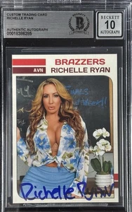 Richelle Ryan Signed Trading Card BAS Beckett Witness Autograph Grade 10 - Picture 1 of 2