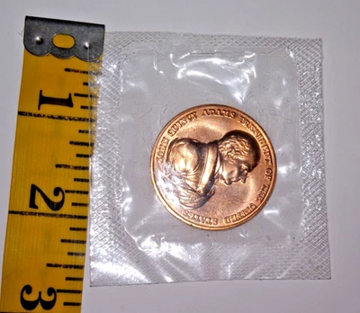 Uncirculated President John Quincy Adams Commemorative Coin - Image 1 of 2