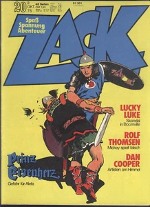 ZACK N. 20 del 2.10.1975 Lucky Luke, Prince Eisenherz, Dan Cooper - TOP Z0-1 - Foto 1 di 3