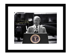 Jimmy Carter 8x10 Fotodruck handsigniert liberal 70er Jahre US Präsident signed - Bild 1 von 2