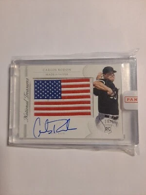 National Treasures 2015 Hecho en Estados Unidos Carlos Rodón/25 Encased Auto White Sox  Foto 1 de 2
