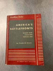 Revista America's Battlefronts, Where our Fighting Forces Are, 1943 Segunda Guerra Mundial - Imagen 1 de 7