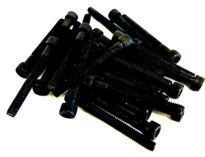 8-32 x 1-1/2" SOCKET HEAD CAP SCREW - BLACK OXIDE ALLOY STEEL - 25 PIECES - Picture 1 of 8