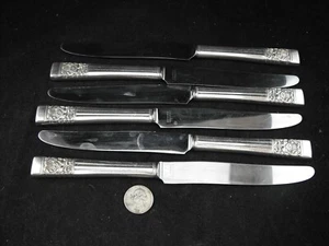 SET OF 6  CORONATION ONEIDA COMMUNITY SILVERPLATED   10" DINNER KNIVES - Picture 1 of 1