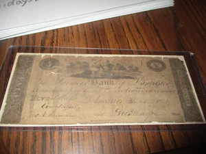 1862 $5 FARMERS BANK LANCASTER PA. CIVIL WAR ERA - Picture 1 of 3