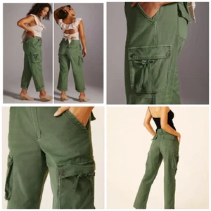 Anthropologie Pilcro Cargo Utility Pantaloni Verde Cachi Taglia 25 x 30 Nuovi 130€ - Foto 1 di 21