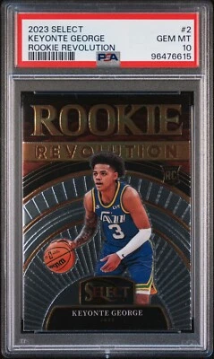 2023-24 Panini Select Basketball Rookie Revolution Keyonte George #2  PSA 10 - Image 1 of 2