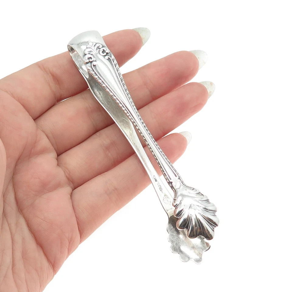 ALVIN 925 Sterling Silver Antique Art Deco 1910 Melrose Sugar Tongs - Image 1 of 4