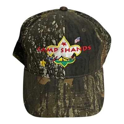 Mossy Oak Camp Shands Camoflage Green Mesh Cap Hat Port Adjustable - Image 1 of 4