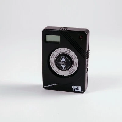 Metrónomo negro Qwik Time vintage - probado y funciona Foto 1 de 4
