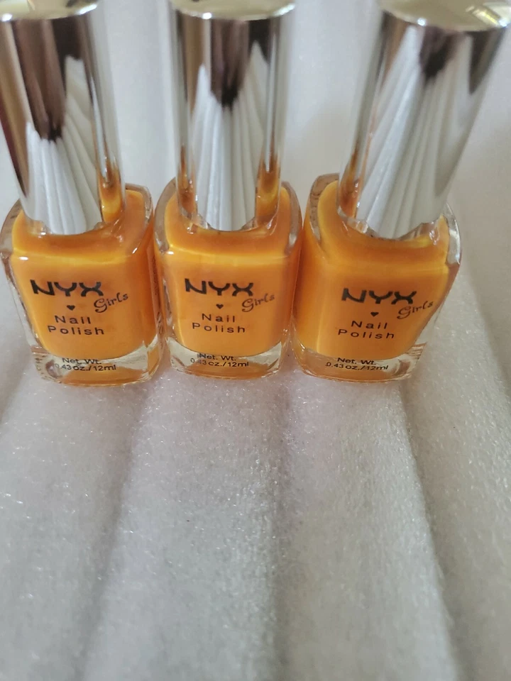  Лак для ногтей для девочек NYX NGP120 ярко-оранжевый упаковка 3 шт. - Изображение 1 из 2