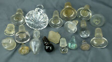 Lot of 21 Glass Decanter Stoppers 19th cent