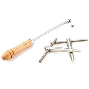 Long Rod 2 Ball Sax Alto Saxophone Neck Horn Dent Maintenance Repair Tool Sets - Picture 1 of 7