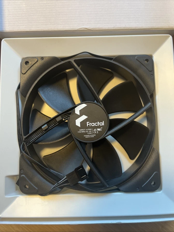 LOT OF 2 - FRACTAL DESIGN DYNAMIC X2 GP-14 140mm Black Case Fan 3-Pin - OPEN BOX - Image 1 of 1