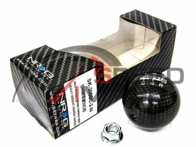 NRG BALL ROUND CARBON FIBER WEIGHTED SHIFT KNOB 10X1.5MM CIVIC INTEGRA EG EK - Изображение 1 из 2