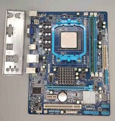 Mainboard Gigabyte GA-78LMT-S2 Sockel AM3+, AMD Athlon II X2 250, 4GB DDR3 RAM - Bild 1 von 3
