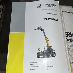 WACKER NEUSON TH522 TELEHANDLER OPERATORS MANUAL Book Genuine - Picture 1 of 2