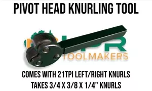 Knurling Tool 2 Wheel 1/2" Shank Self Centre Type - Cuts Medium Diamond Pattern - Bild 1 von 2