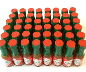 48 1/8OZ TABASCO ORIGINAL PEPPER SAUCE BOTTLES LOUISIANA GOURMET CAJUN CREOLE - Picture 1 of 7