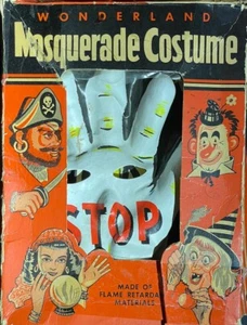 VINTAGE 1960’s Wonderland Masquerade Halloween Costume Mask Original Box - Picture 1 of 9