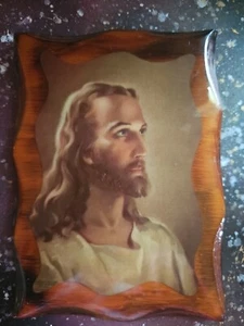 Antikes Epoxidbild Kriebel & Bates aus Holz 1940 - Bild 1 von 5