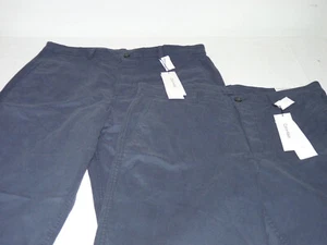 2-PACK LOT Calvin Klein Mens 36X30 Chino Pants BLUE Stretch Cotton Button Fly - Picture 1 of 6