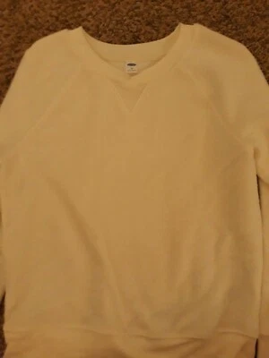 Пуловер из белого флиса Old Navy. Размер Xs - Изображение 1 из 2