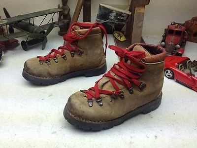 BOTAS DE MONTAÑA VINTAGE DUNHAM CUERO MARRÓN DESGASTADO CON CORDONES 7 M Foto 1 de 4