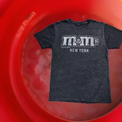 Camiseta De Colección M&M Candy Para Hombre Talla M Nueva York Negra Gráfico Promocional Foto 1 de 4