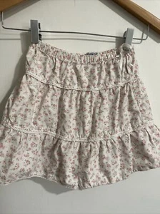 Vintage Oshkos pink White Floral tiered Skirt size 5 - Picture 1 of 4