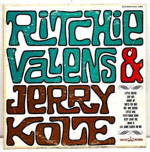 Ritchie Valens & Jerry Kole 1963 Vinyl Crown Records 1st Press Mono - Picture 1 of 4