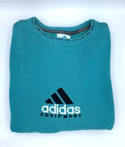 Adidas Equipment Pullover Sweater Gr. 8 GB 44/46 Grün Türkis Vintage Retro - Bild 1 von 15