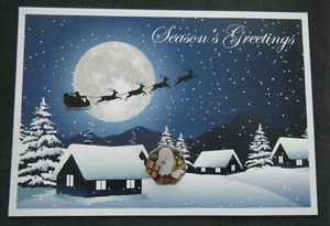 2011 ISLE of MAN CHRISTMAS COLOUR 50p COIN SANTA CLAUS CARD - Picture 1 of 4