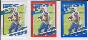 2021 Donruss Football Red & Blue Press Proof & Base Emmanuel Sanders Bills #97 - Picture 1 of 1