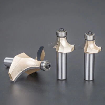 1/4" 1/2" SHK Round Over Beading Edging Router Bits Milling Cutter TCT MDF Wood - image 1 of 4